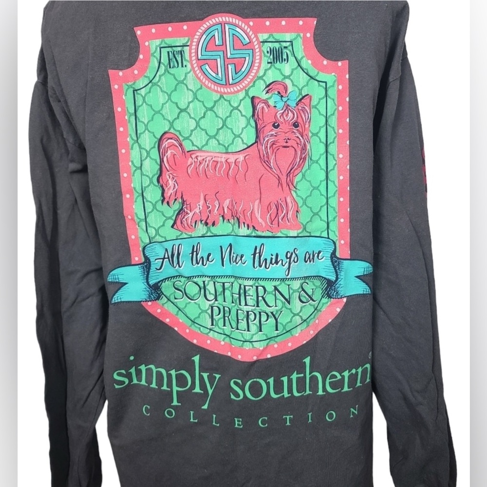 Simply Southern Yorkie Shirt NEW